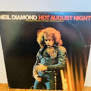 Neil Diamond 1972 Hot August Night 2 Vinyl Album Set Works MCA